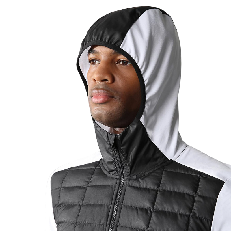 Mens The North Face Lab Hybrid Thermoball Jacket Hooded Hoodie Black/ White