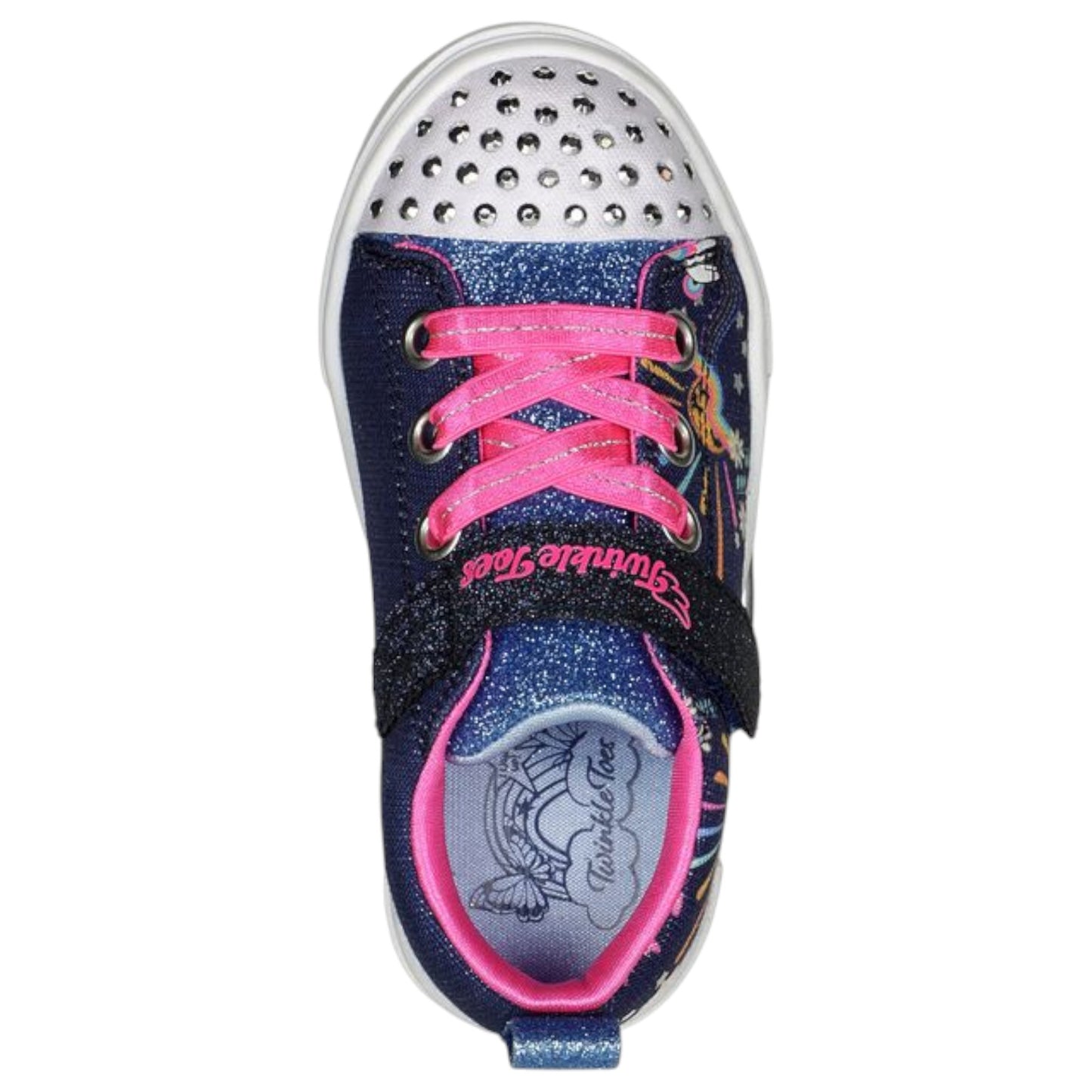 Infant Girls Skechers Twinkle Sparks - Unicorn Sunshine Shoes Navy/Multi