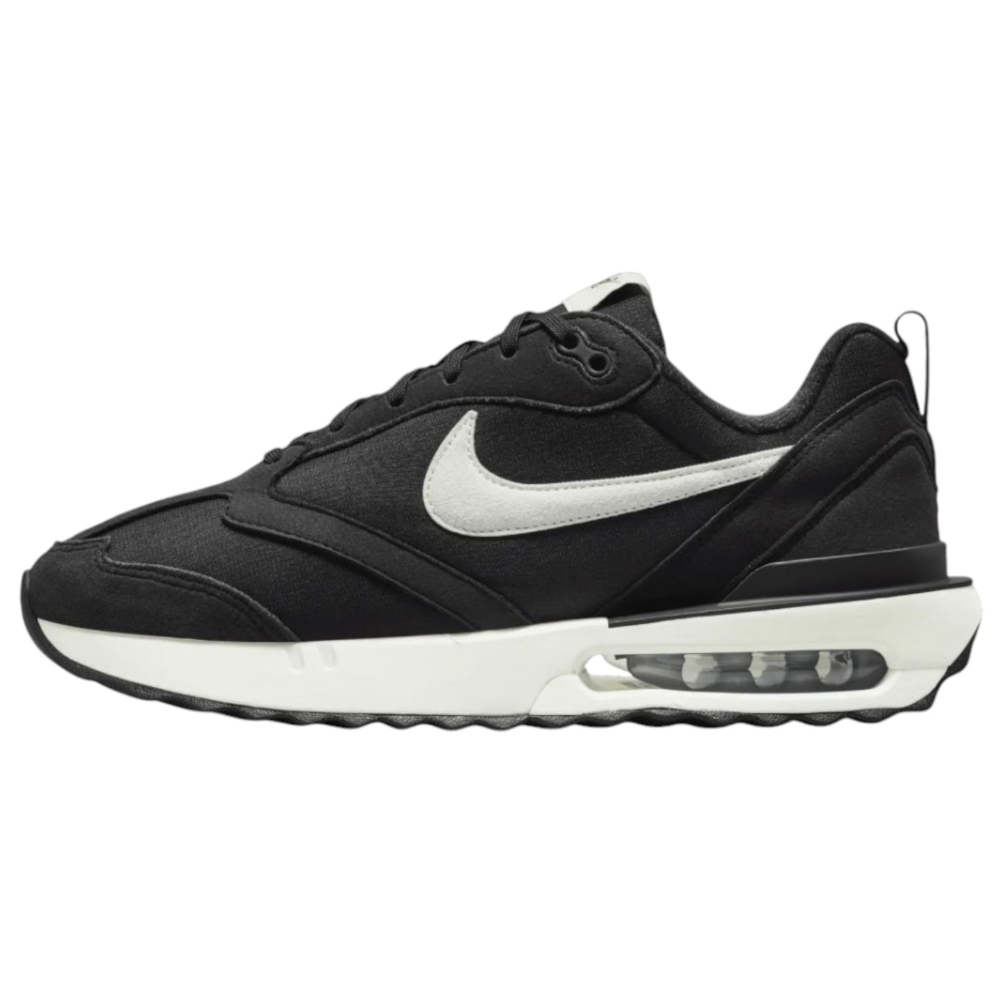 Womens Nike Air Max Dawn Shoes Black/Summit White