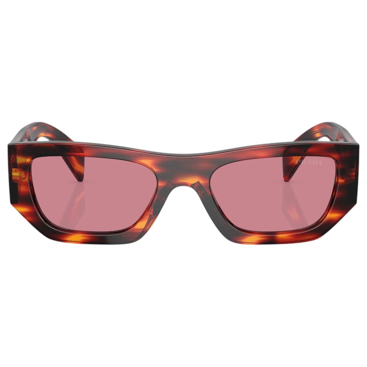 Womens Prada PRA01S Sunglasses Havana Red/Dark Violet