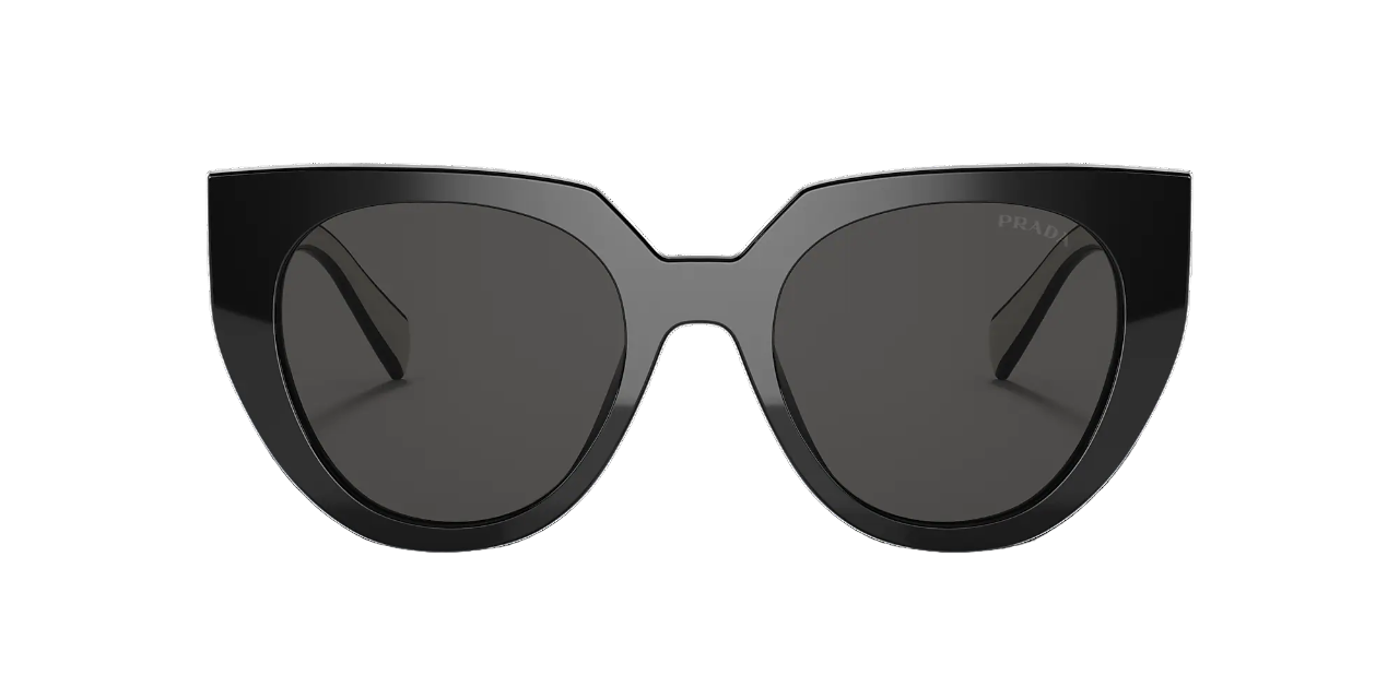 Womens Prada PR14WS Sunglasses Black/Dark Grey