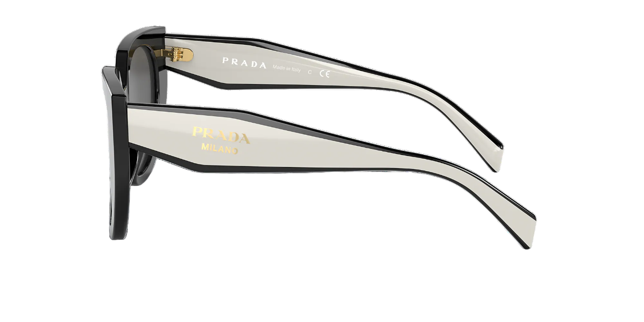 Womens Prada PR14WS Sunglasses Black/Dark Grey