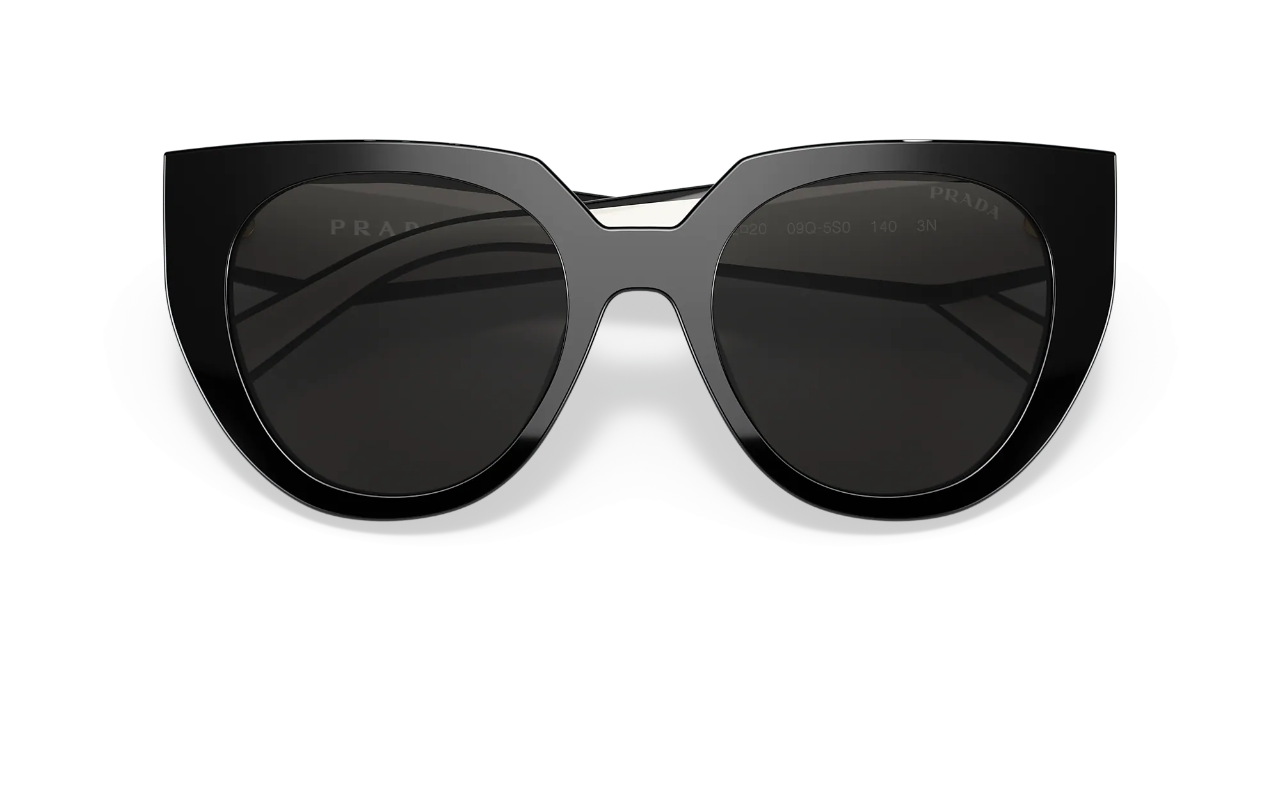 Womens Prada PR14WS Sunglasses Black/Dark Grey