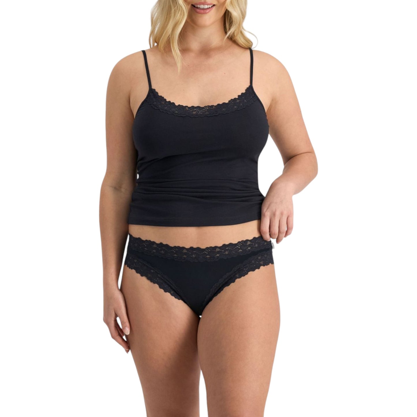 Womens Jockey Parisienne Classic Cheeky Bikini Underwear Black