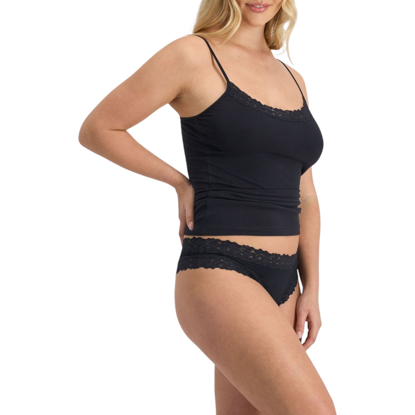 Womens Jockey Parisienne Classic Cheeky Bikini Underwear Black