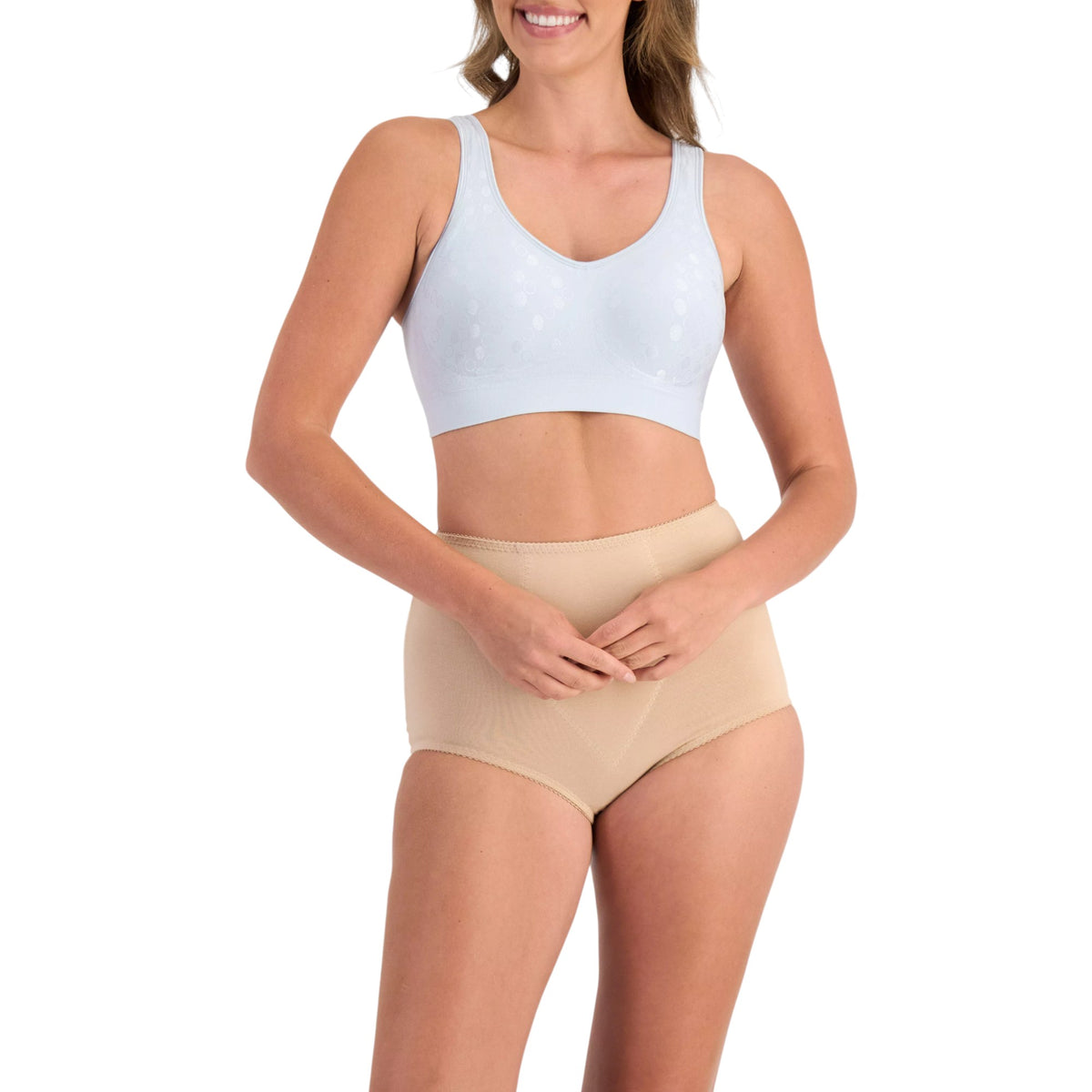 Womens Playtex Comfort Revolution Contour Wirefree Bra Baby Blue