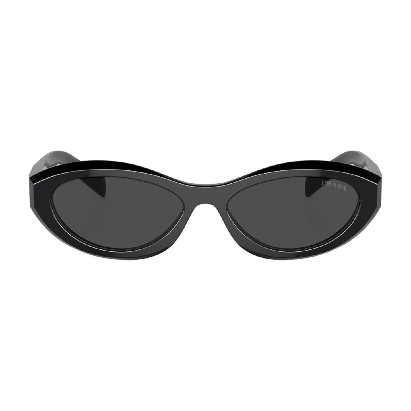 Womens Prada PR26ZS Sunglasses Black/Dark Grey