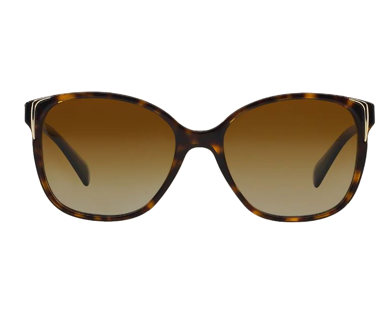 Womens Polarised Prada Sunglasses Pr 01Os Conceptual Havana Brown Sunnies