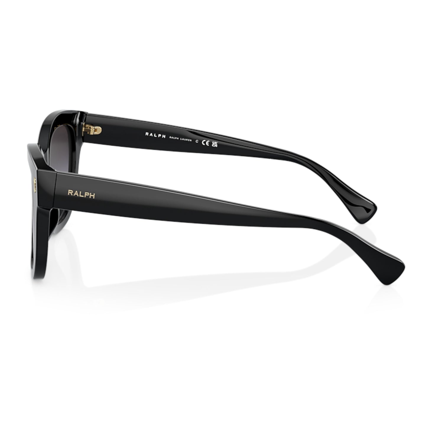 Women Ralph Ra5301u 50018G Black Oval Gradient Grey Sunglasses