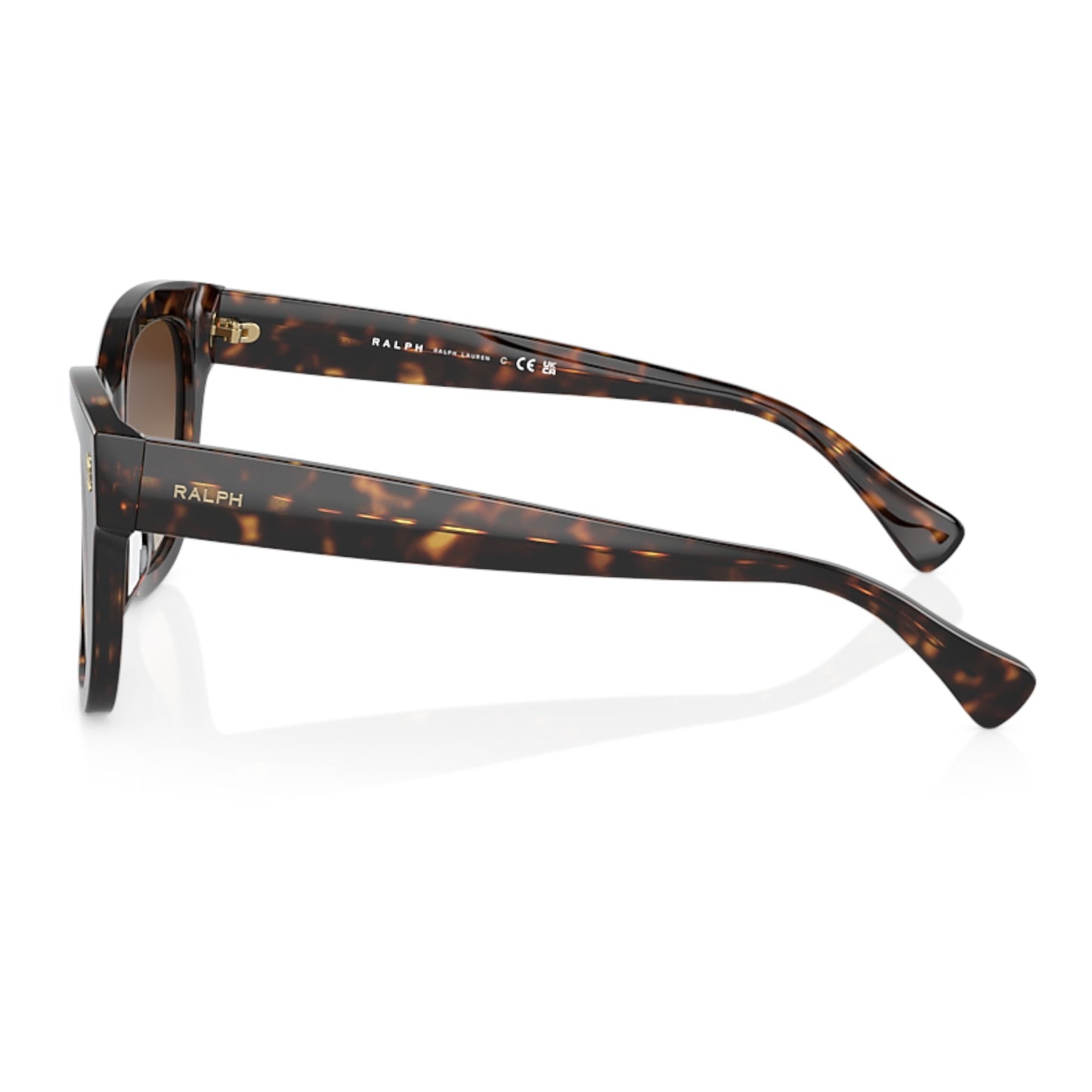 Women Ralph Ra5301u 500313 Tortoise Oval Gradient Brown Sunglasses