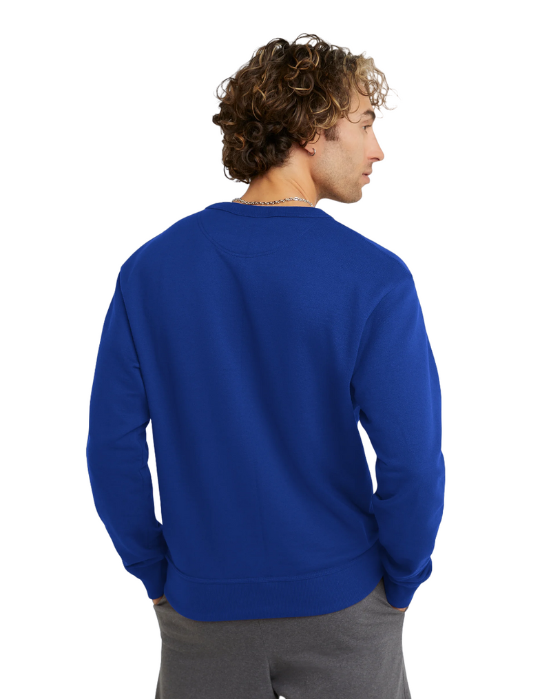 Mens Champion Surf The Web Blue Everyday Casual Sweathshirt