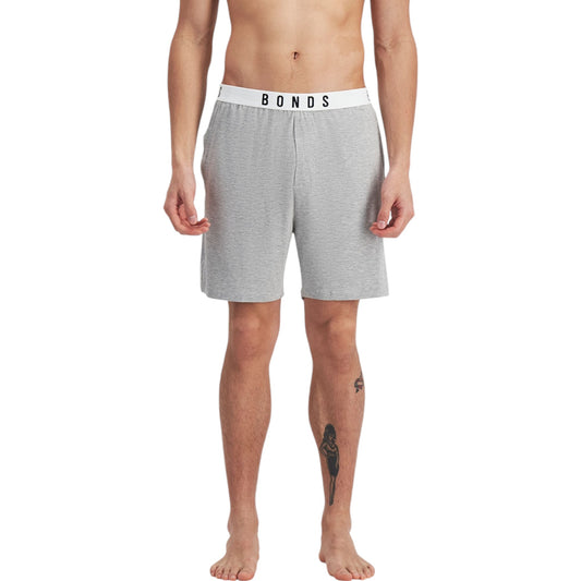 Mens Bonds Sleep Viscose Bamboo Shorts Grey