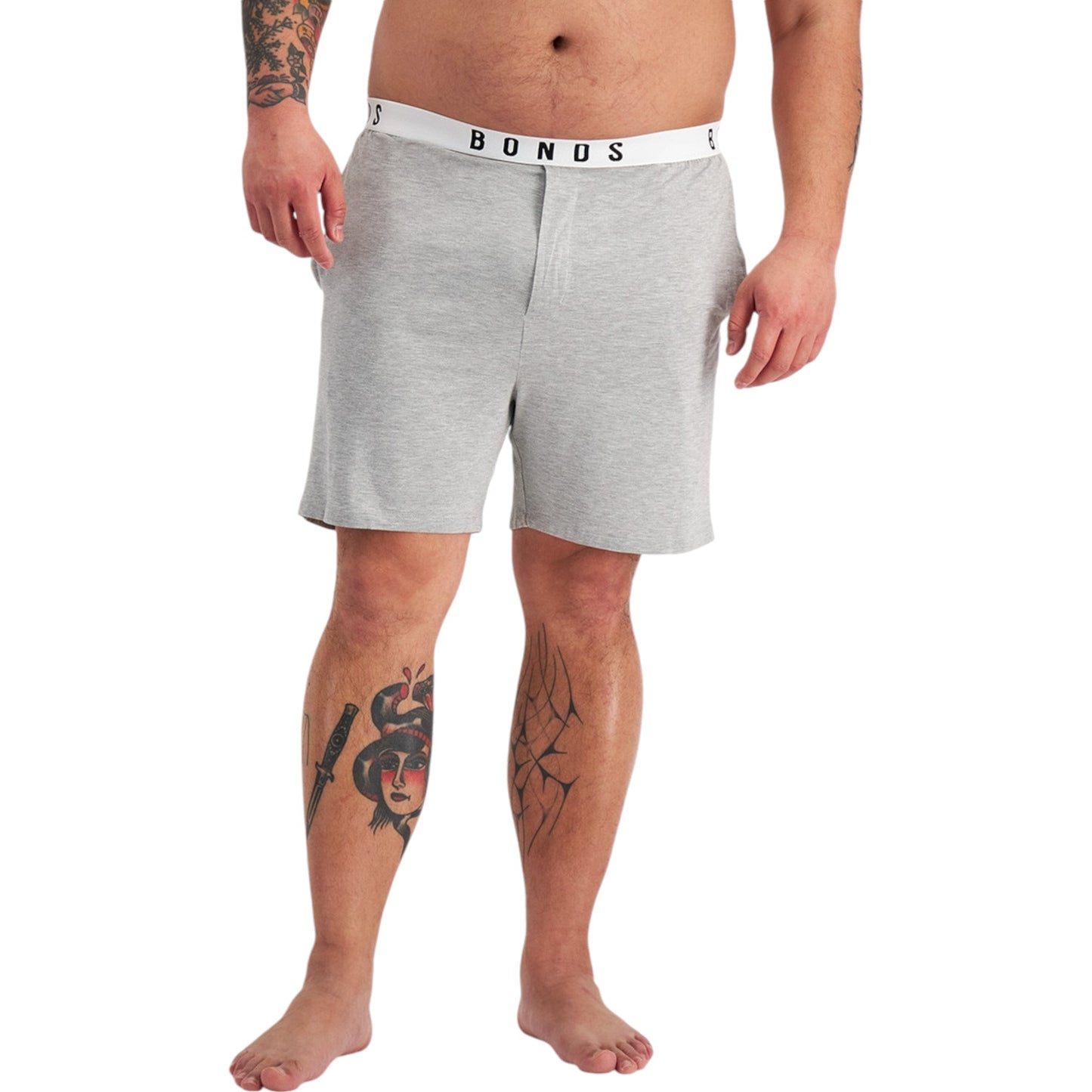 Mens Bonds Sleep Viscose Bamboo Shorts Grey