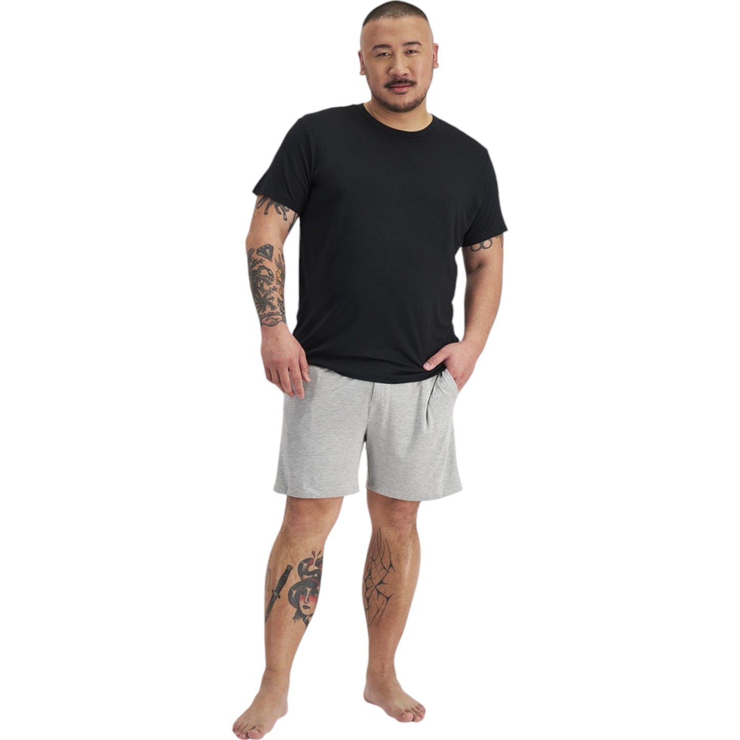 Mens Bonds Sleep Viscose Bamboo Shorts Grey