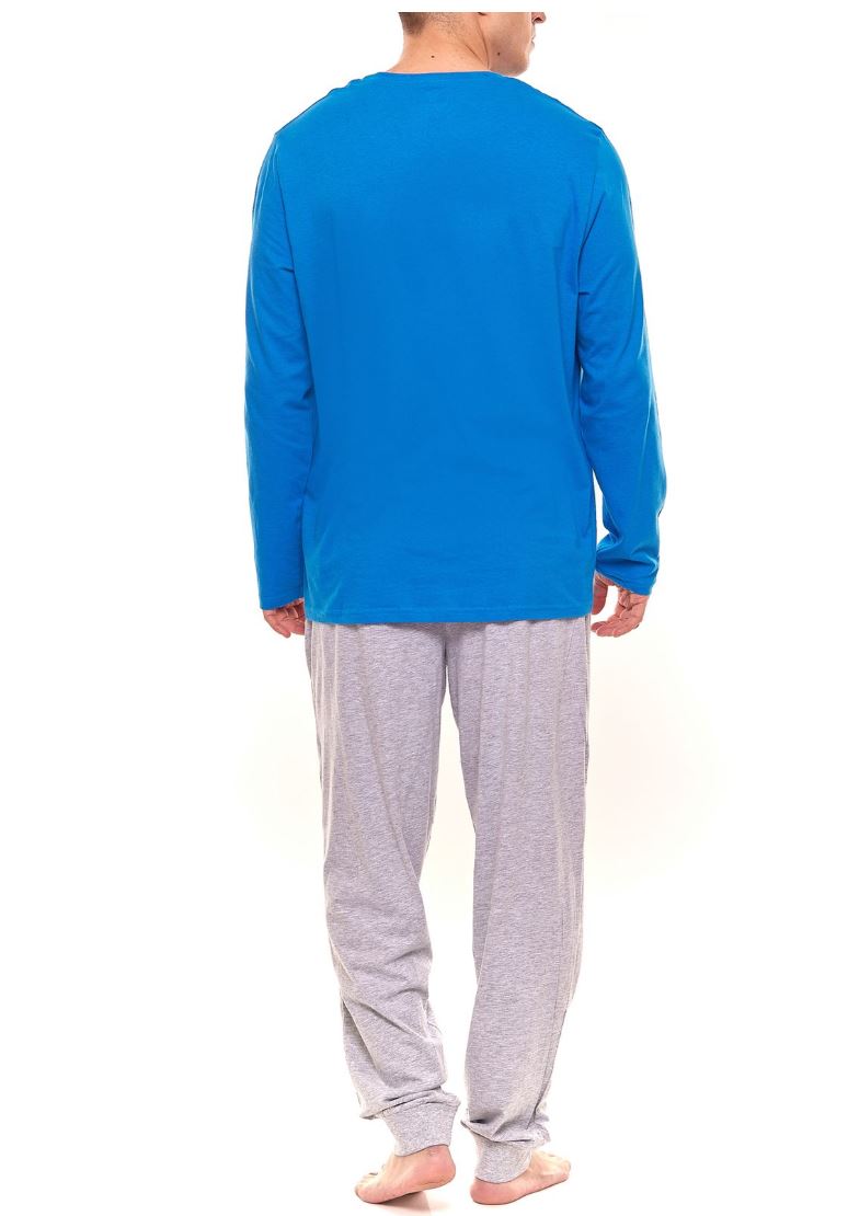 Mens DC Superman Pyjamas Tracksuit Blue/Grey