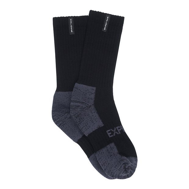 2 Pack Mens Bonds Tough Work Crew Socks Black