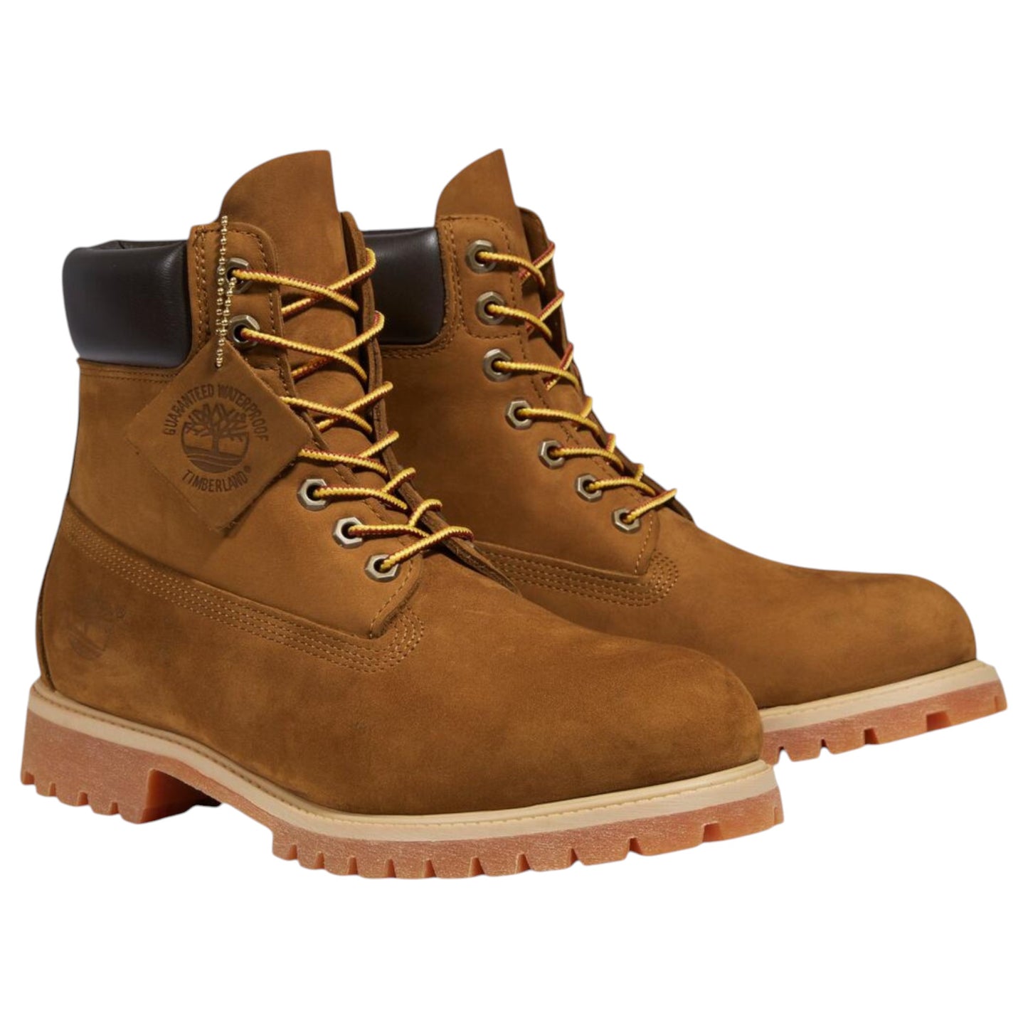 Mens Timberland 6-Inch Premium Boots Dark Wheat Nubuck