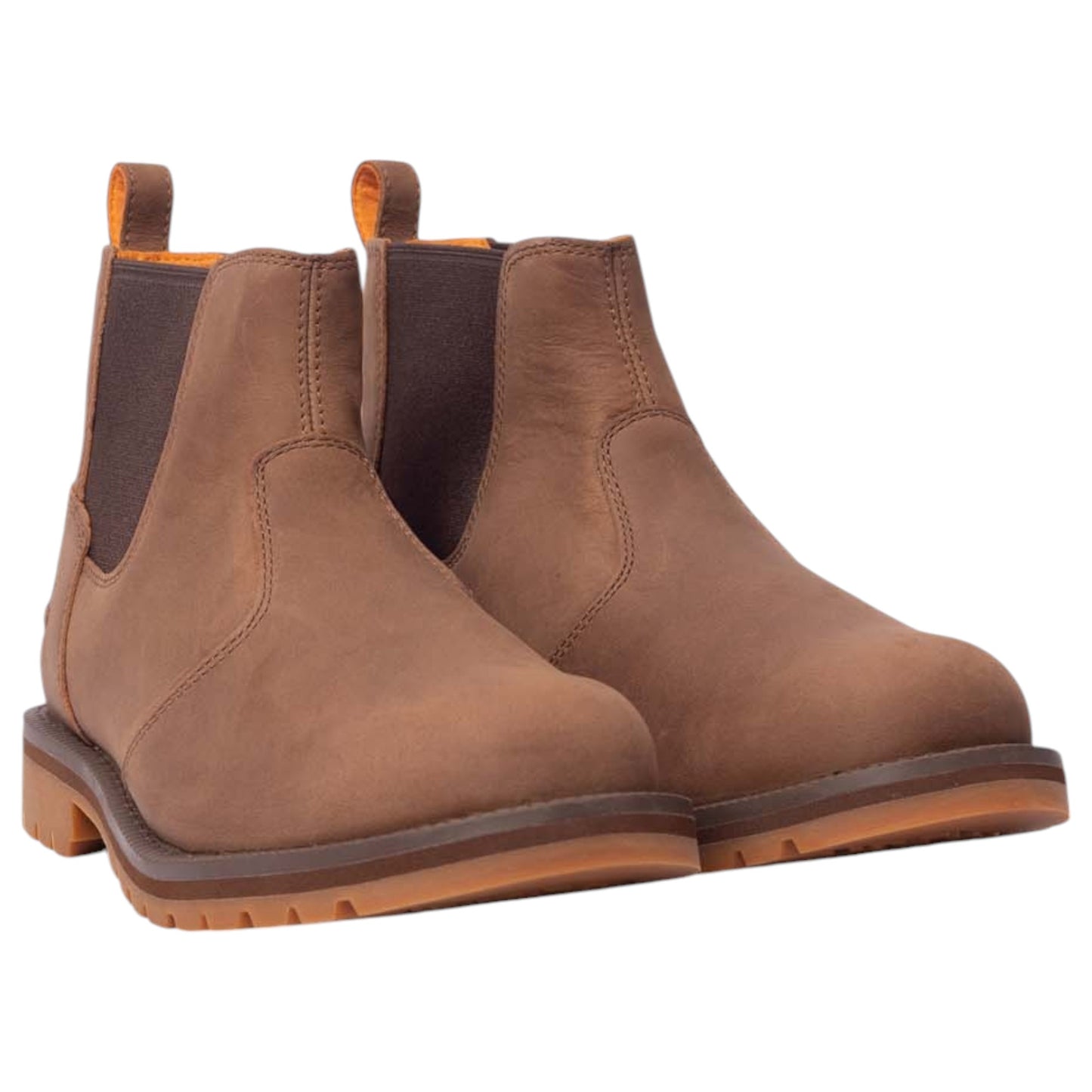 Mens Timberland Mid Chelsea Redwood Falls Boots Brown