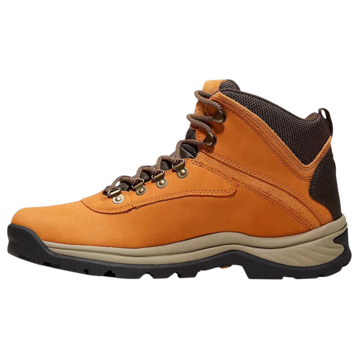 Mens Timberland White Ledge Mid Hiker Boots Wheat Nubuck