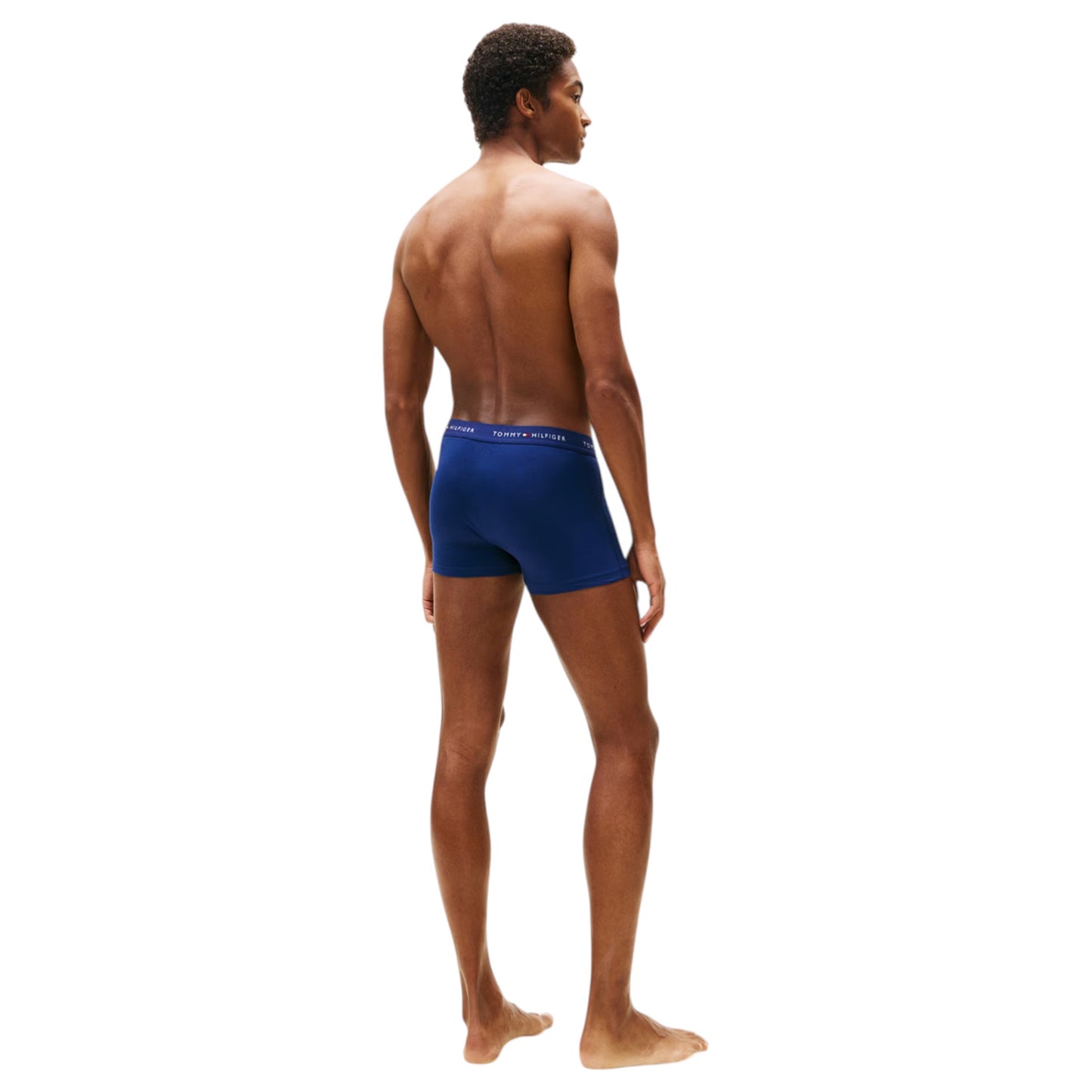 3 Pack Mens Tommy Hilfiger Signature Trunks Underwear Blue/Navy/Black
