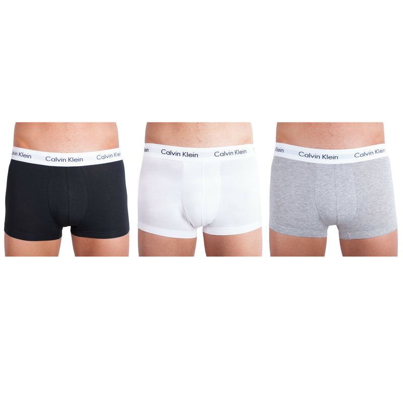 3 Pairs Calvin Klein Mens Ck Low Rise Trunk Boxer Underwear -