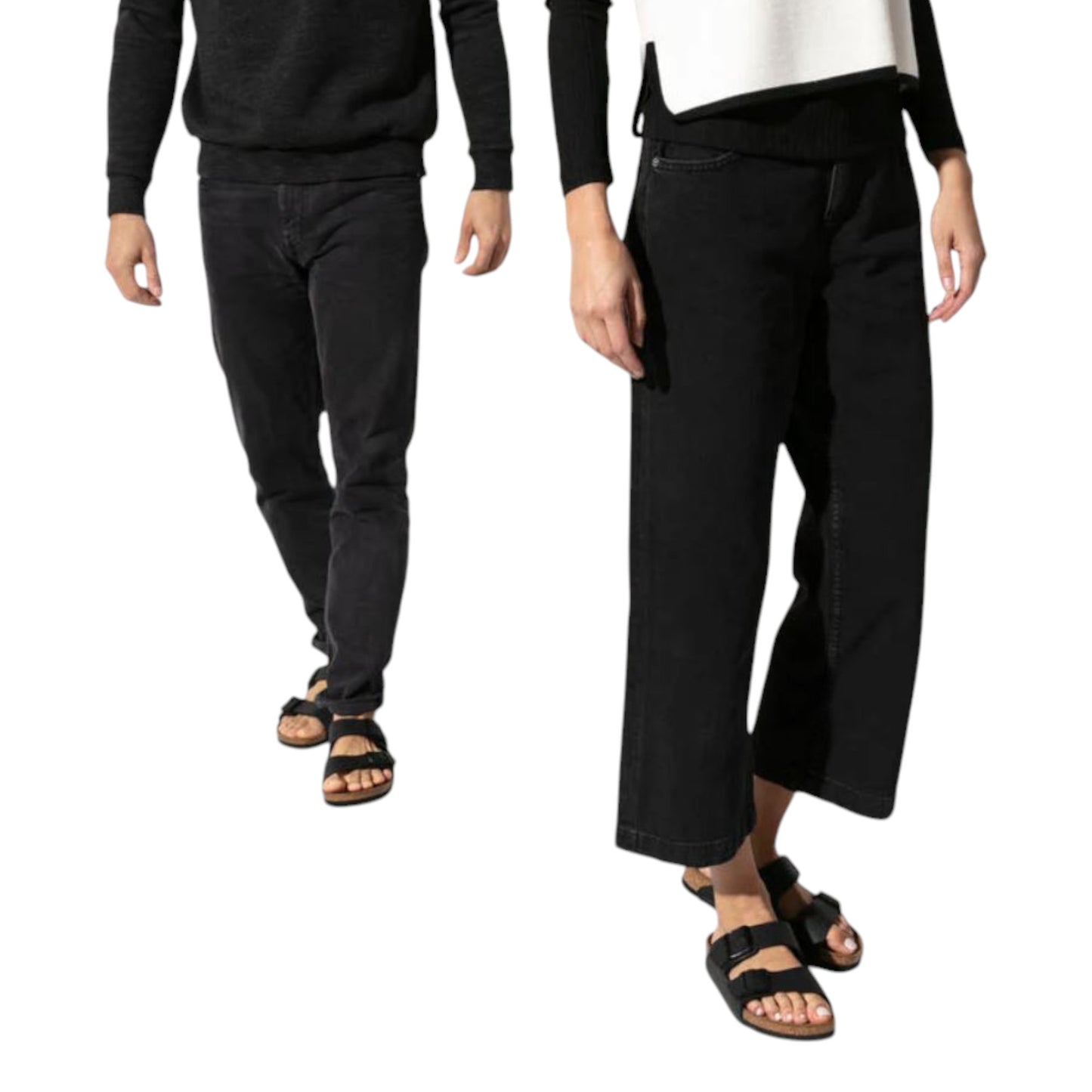 Unisex Adults Birkenstock Arizona Birko-Flor Narrow Sandals Black