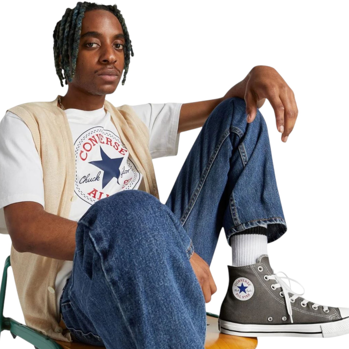 Unisex Adults Converse Classic High Top High Top Shoes Charcoal