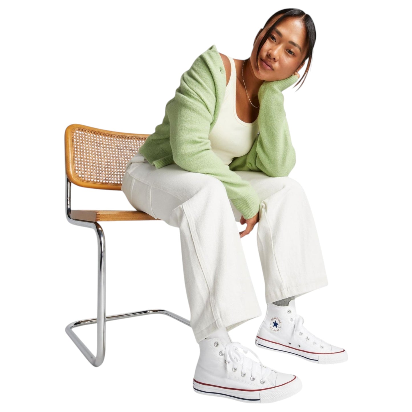 Unisex Adults Converse Chuck Taylor All Star High Top Shoes Optical White