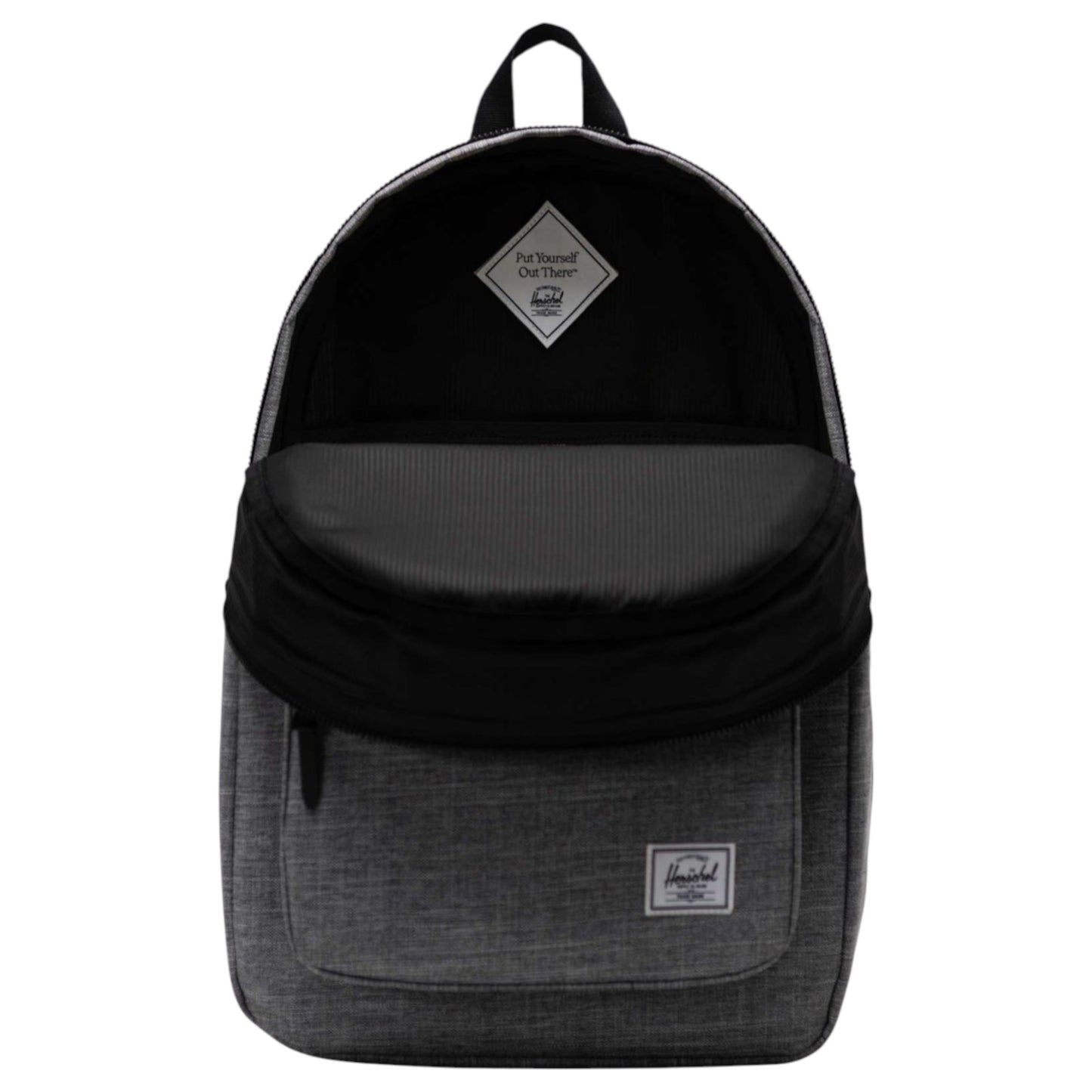 Unisex Adults Herschel Settlement 23L Backpack Raven Crosshatch