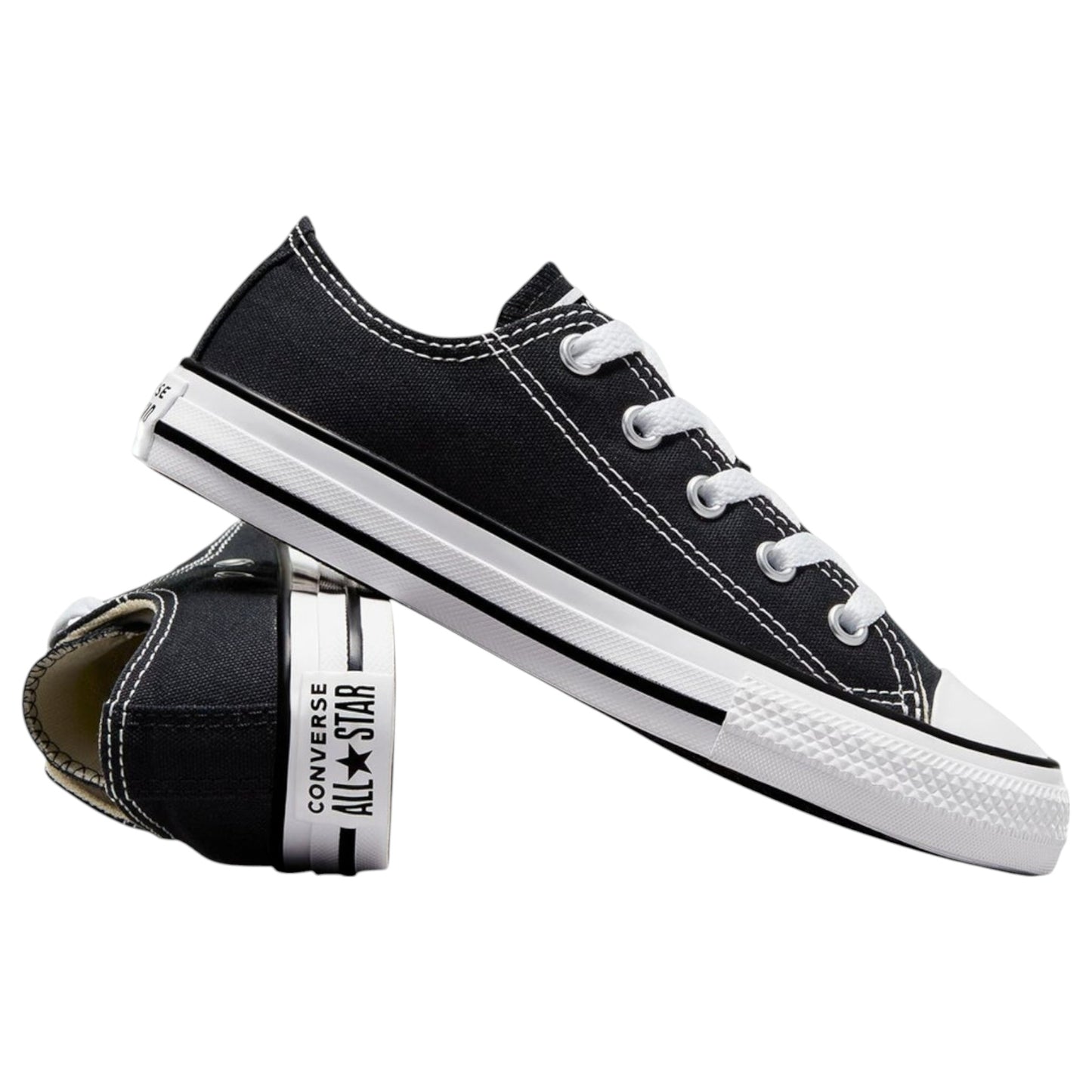 Unisex Kids Converse Chuck Taylor All Star Low Top Shoes Black