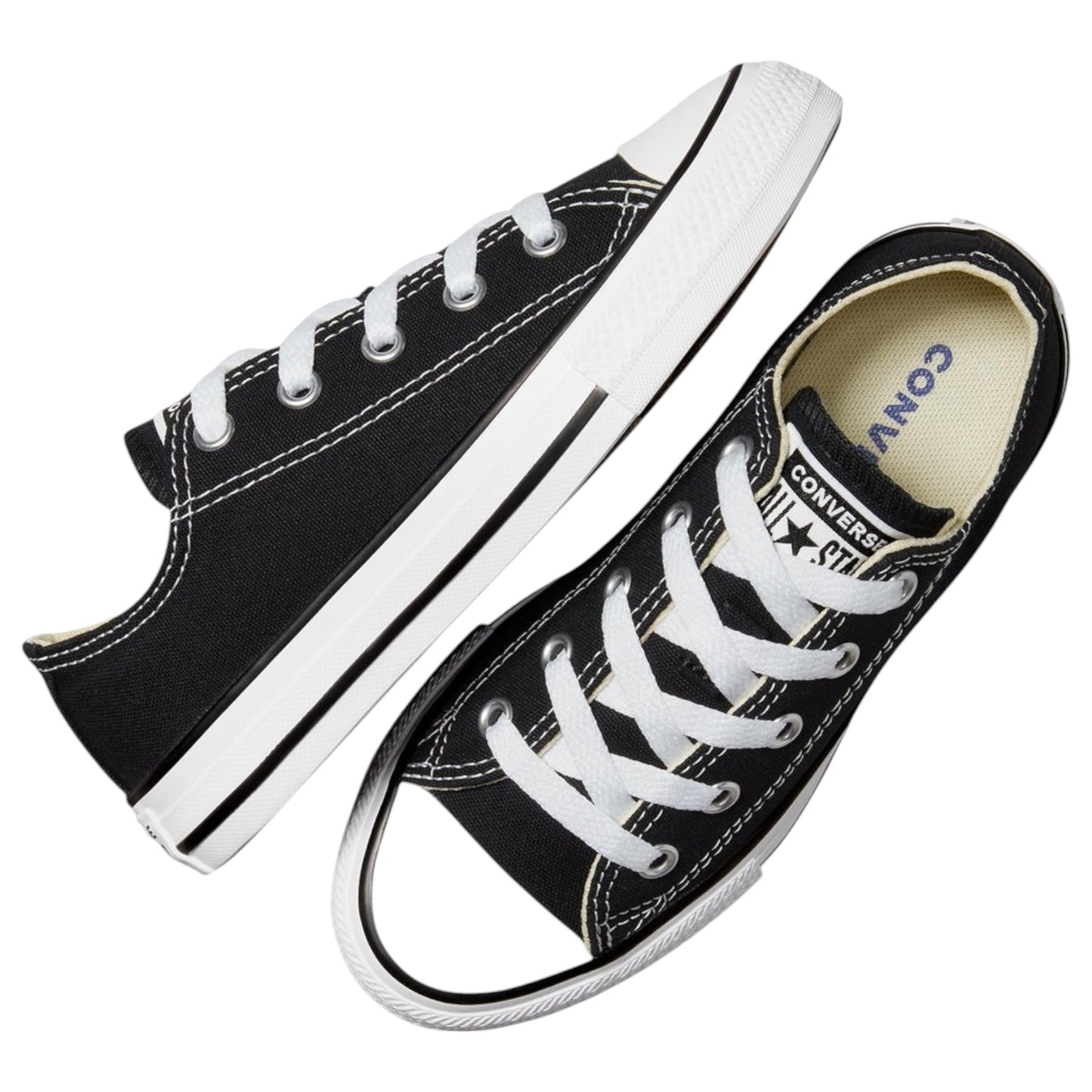 Unisex Kids Converse Chuck Taylor All Star Low Top Shoes Black