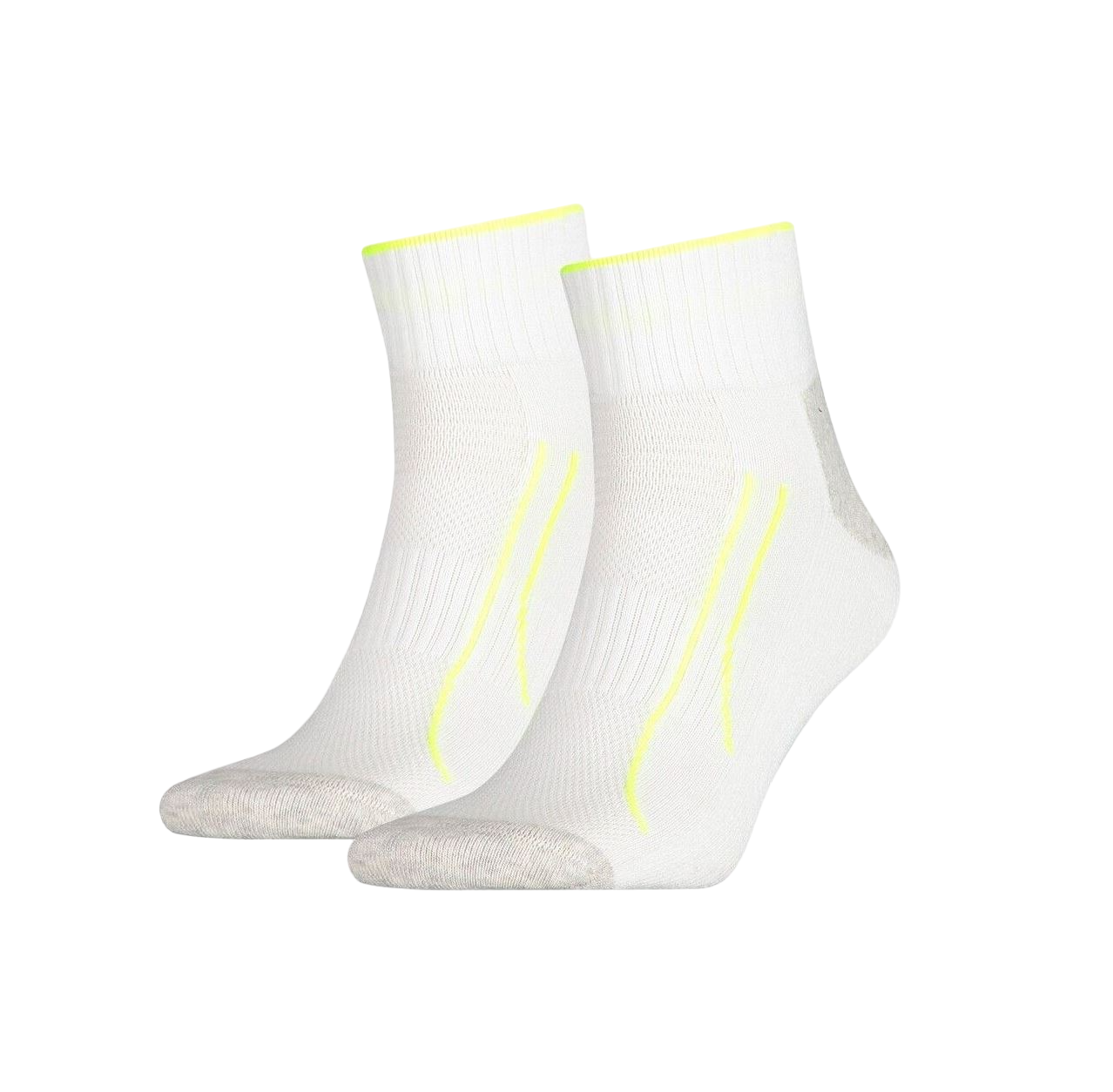 10 Pack Mens Puma Performance Training Quarter Crew Socks Black/White