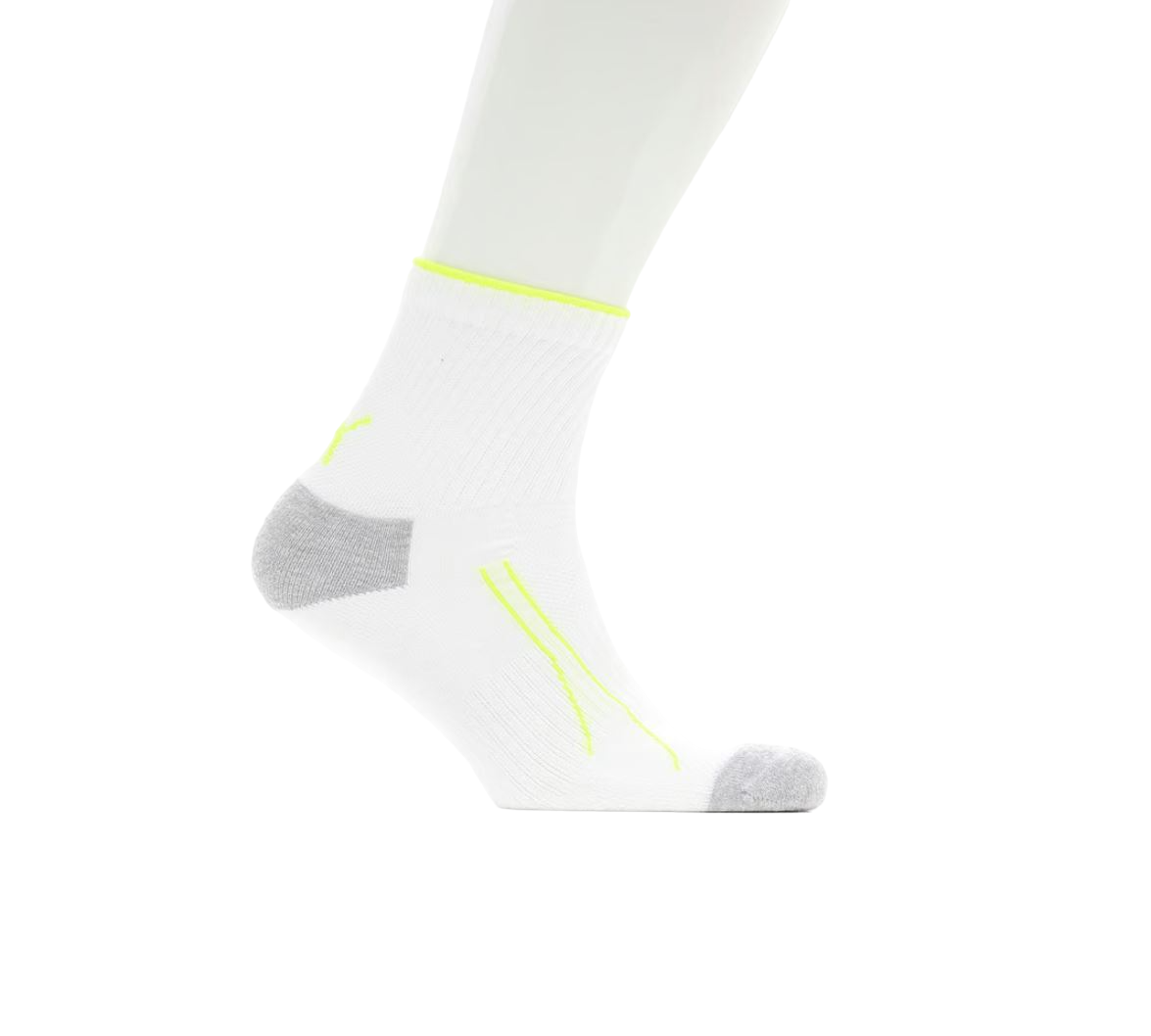 10 Pack Mens Puma Performance Training Quarter Crew Socks Black/White
