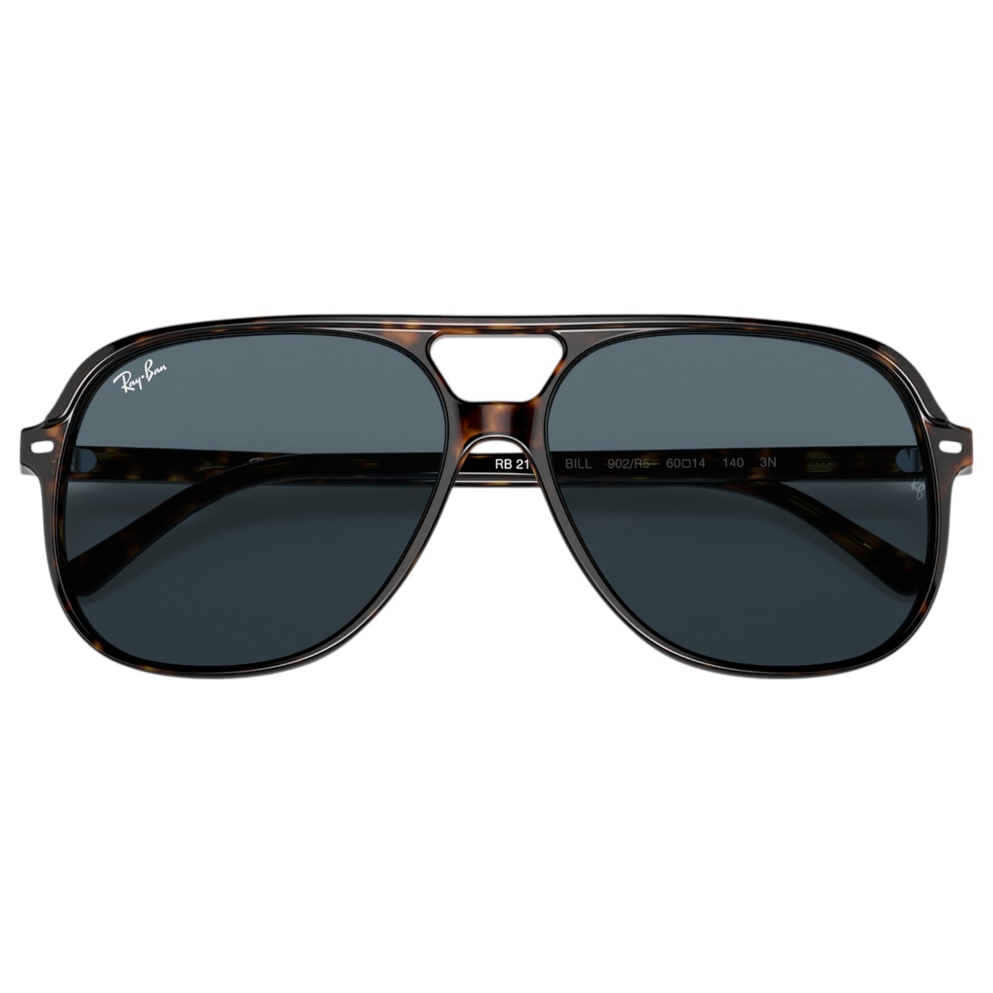 Unisex Adults Ray-Ban Bill RB2198 Sunglasses Polished Havana/ Blue