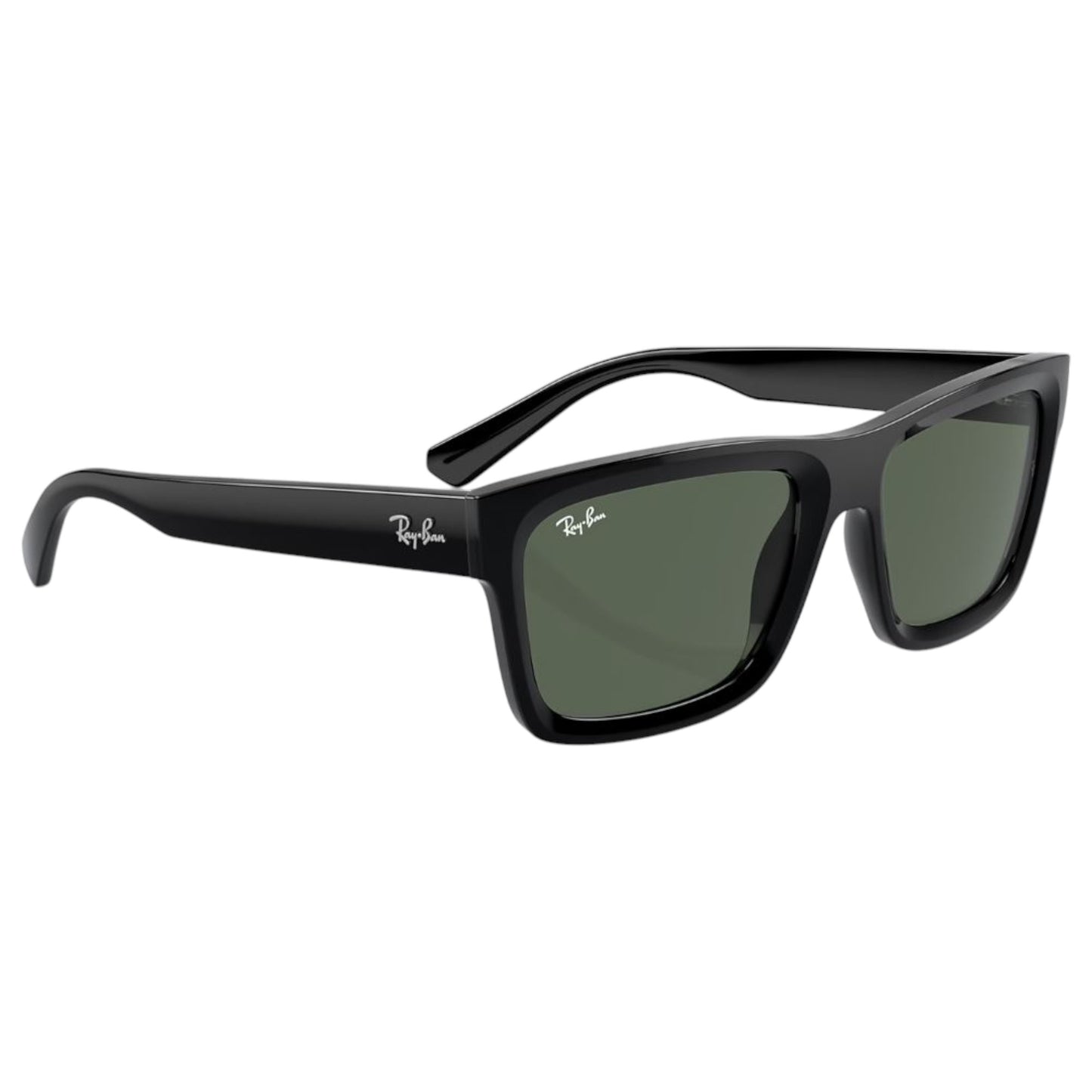 Unisex Adults Ray-Ban Warren RB4396 Sunglasses Polished Black/ Dark Green
