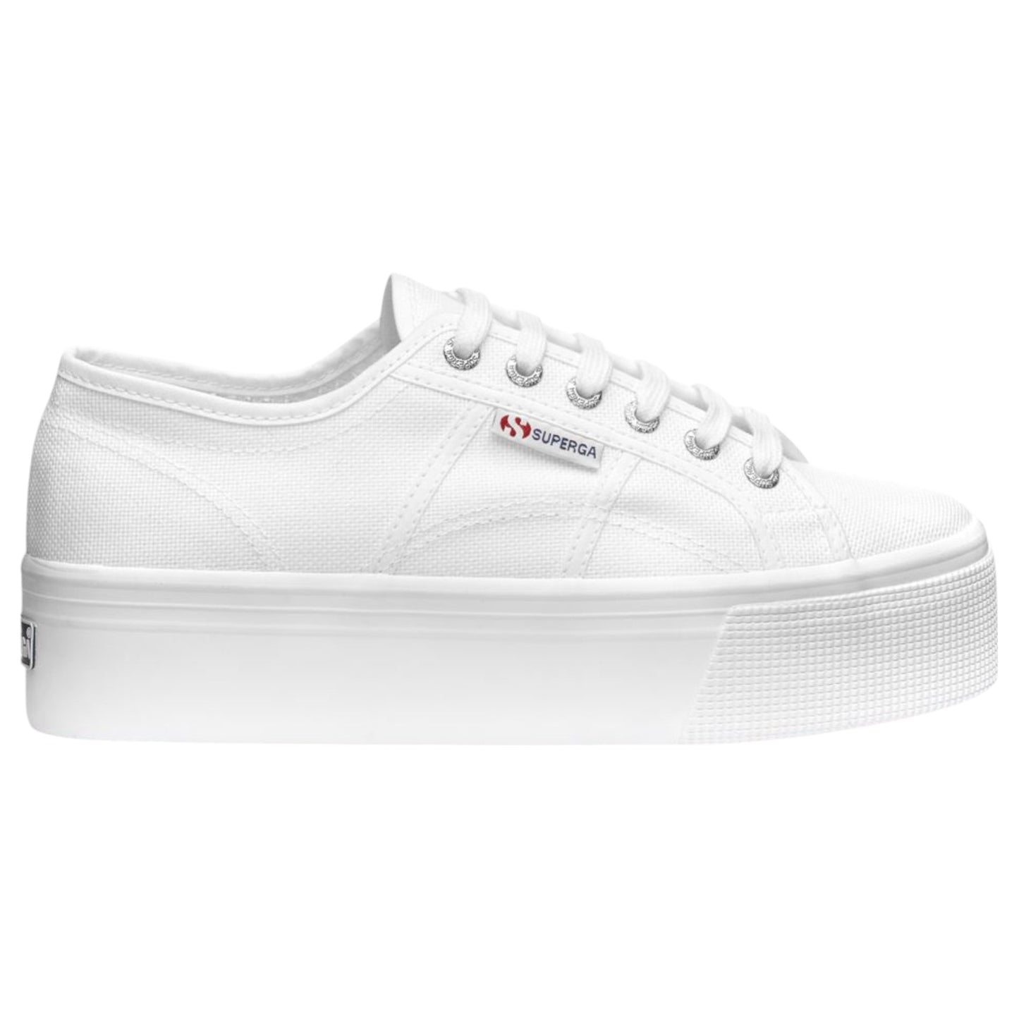 Unisex Adults Superga 2790 Platform Shoes White