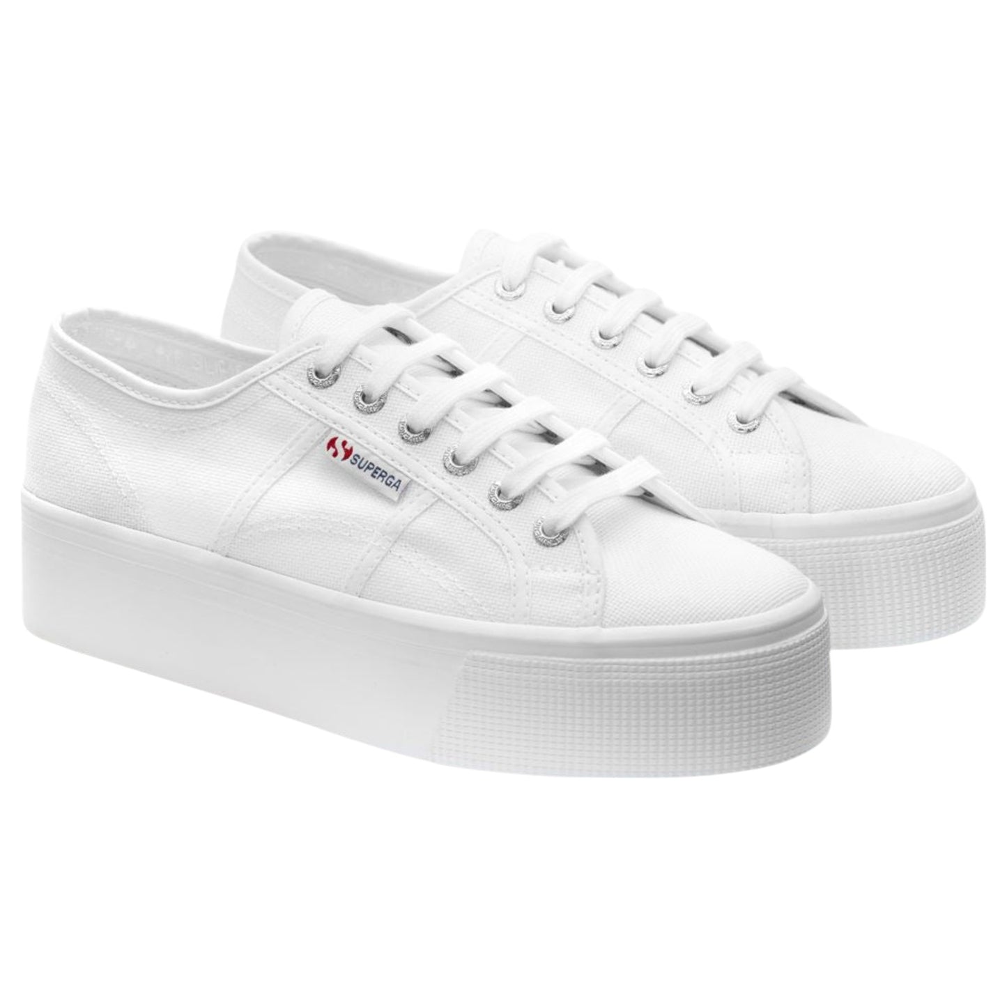 Unisex Adults Superga 2790 Platform Shoes White