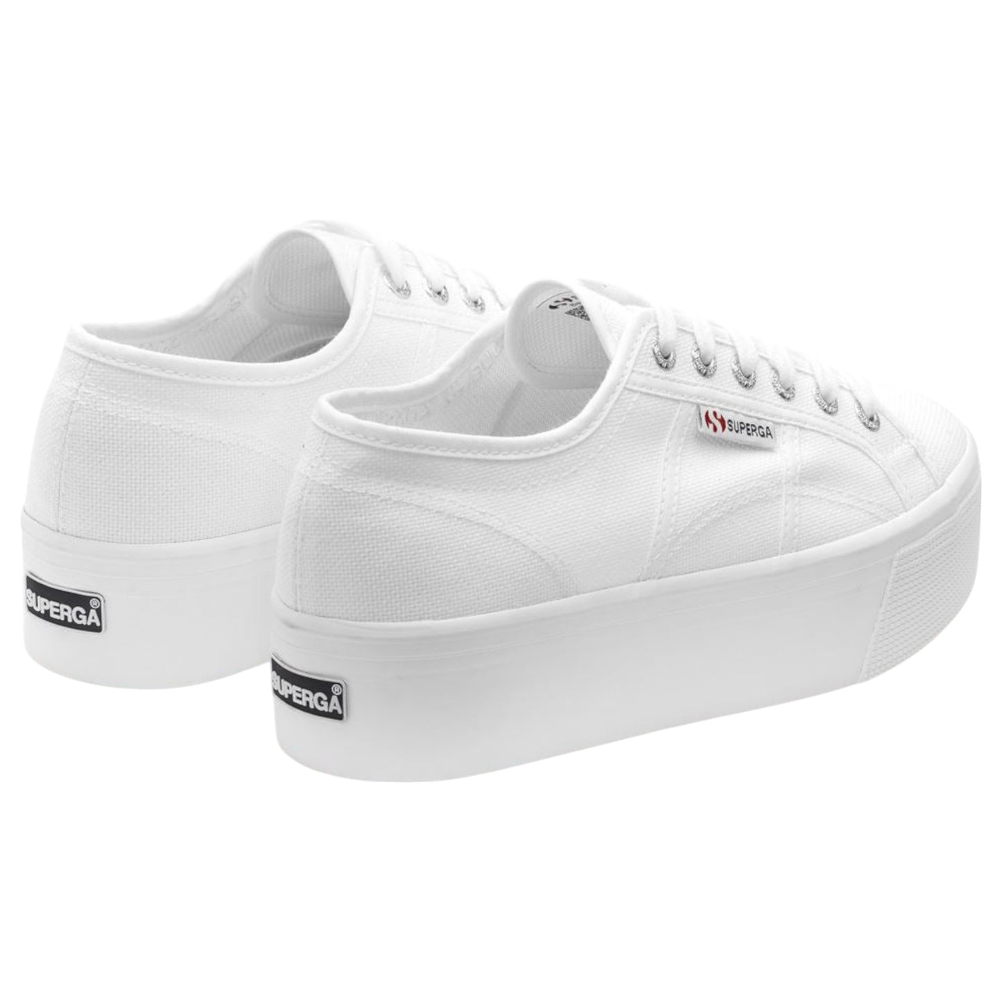 Unisex Adults Superga 2790 Platform Shoes White