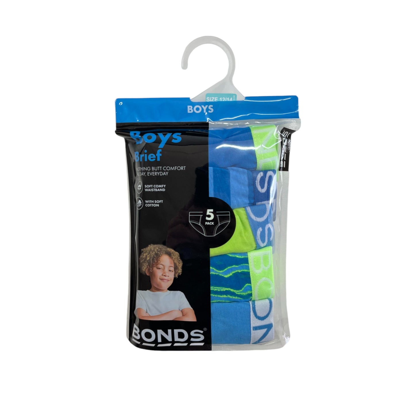 5 Pack Kids Boys Bonds Briefs Underwear Multi