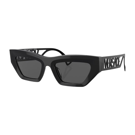 Womens Versace VE4432U Sunglasses Black/Dark Grey