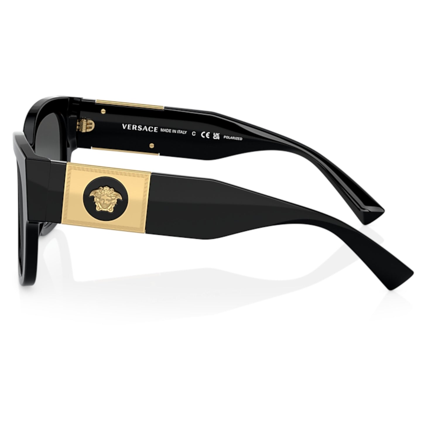 Women Versace Ve4437u Gb1/T3 Black Pillow Polarized Grey Gradient Sunglasses