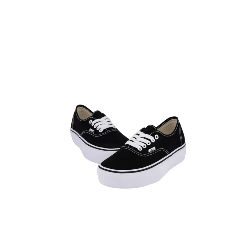 Unisex Vans Authentic Platform 2.0 Black/White Lace Up Shoes