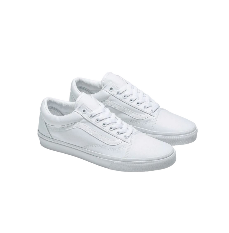 Unisex Vans Old Skool True White Lace Up Shoes