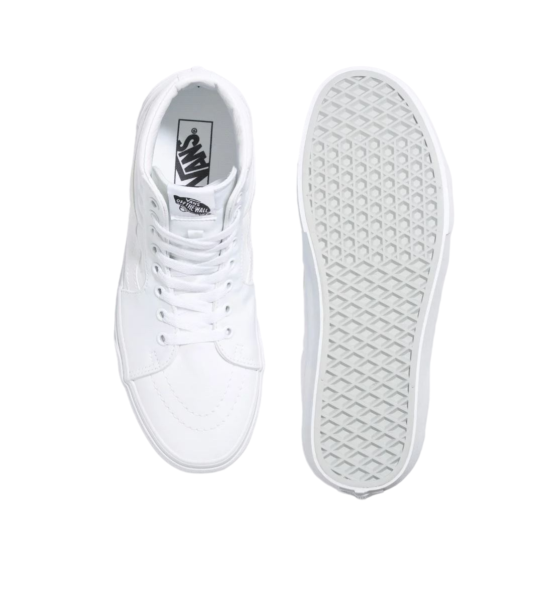 Mens Vans SK8-Hi High Top Shoes White