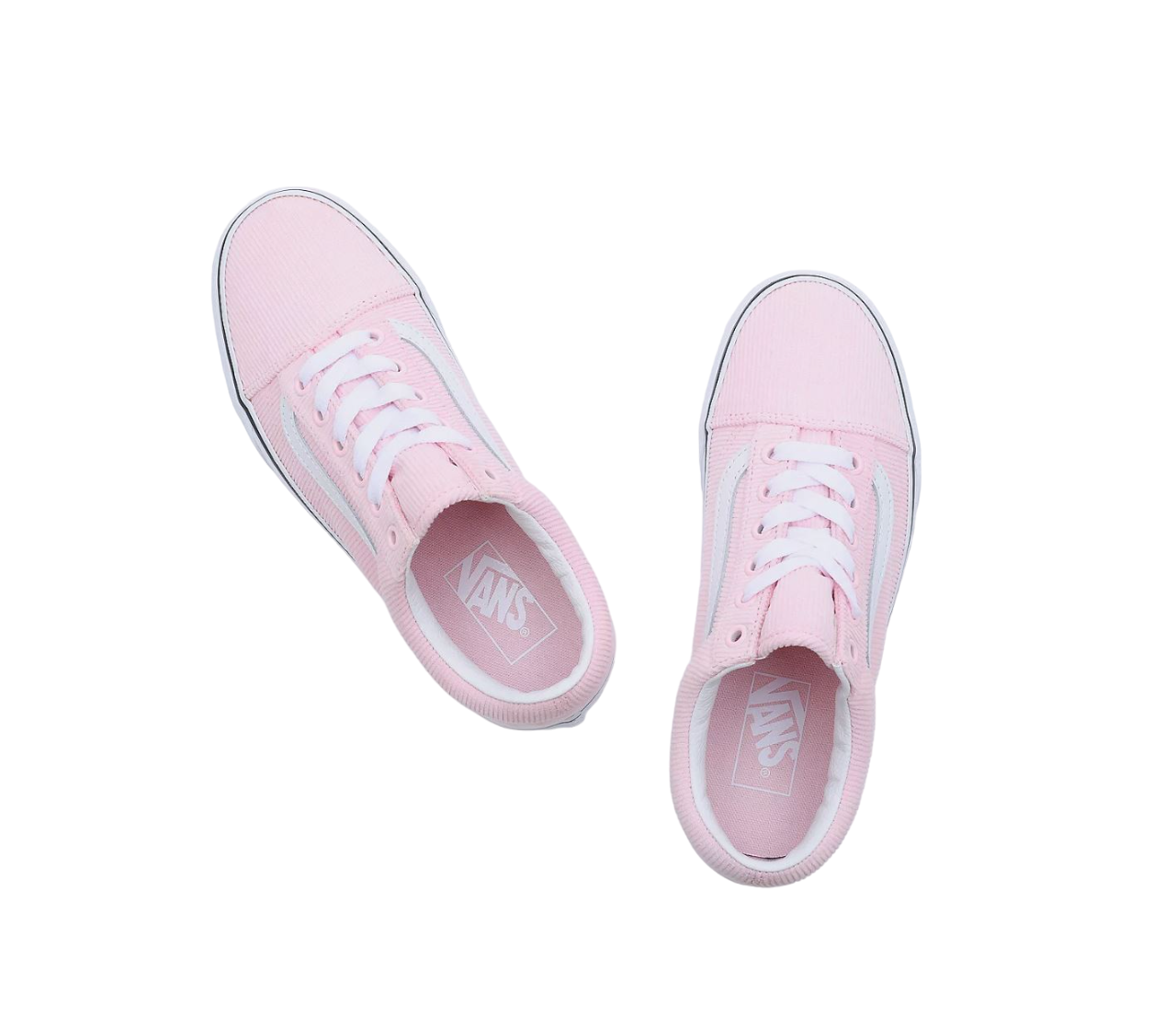 Mens Vans Old Skool Mini Cord Shoes Pink