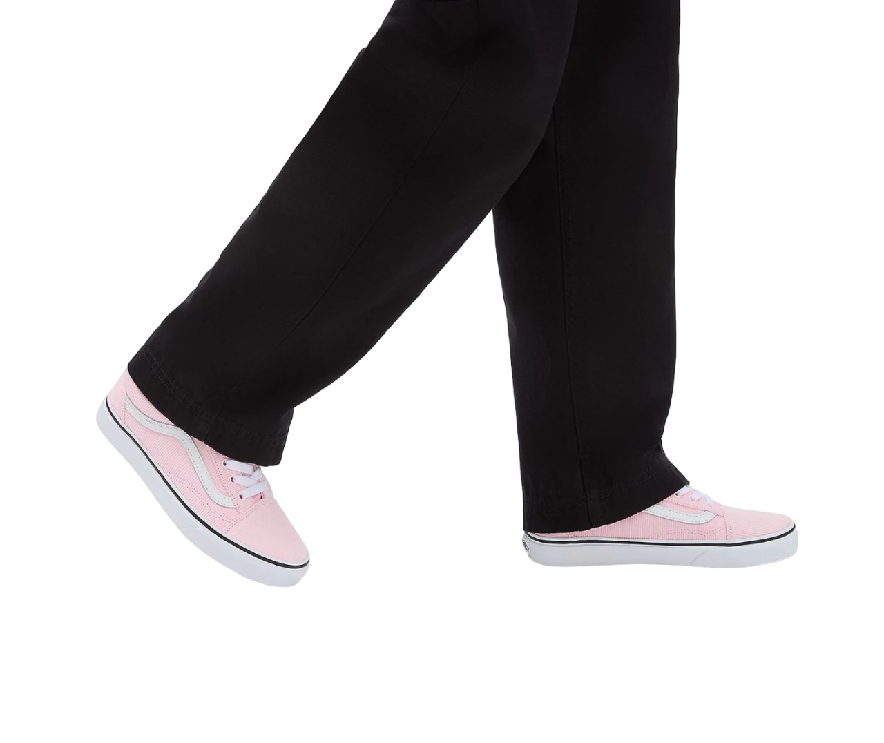 Mens Vans Old Skool Mini Cord Shoes Pink