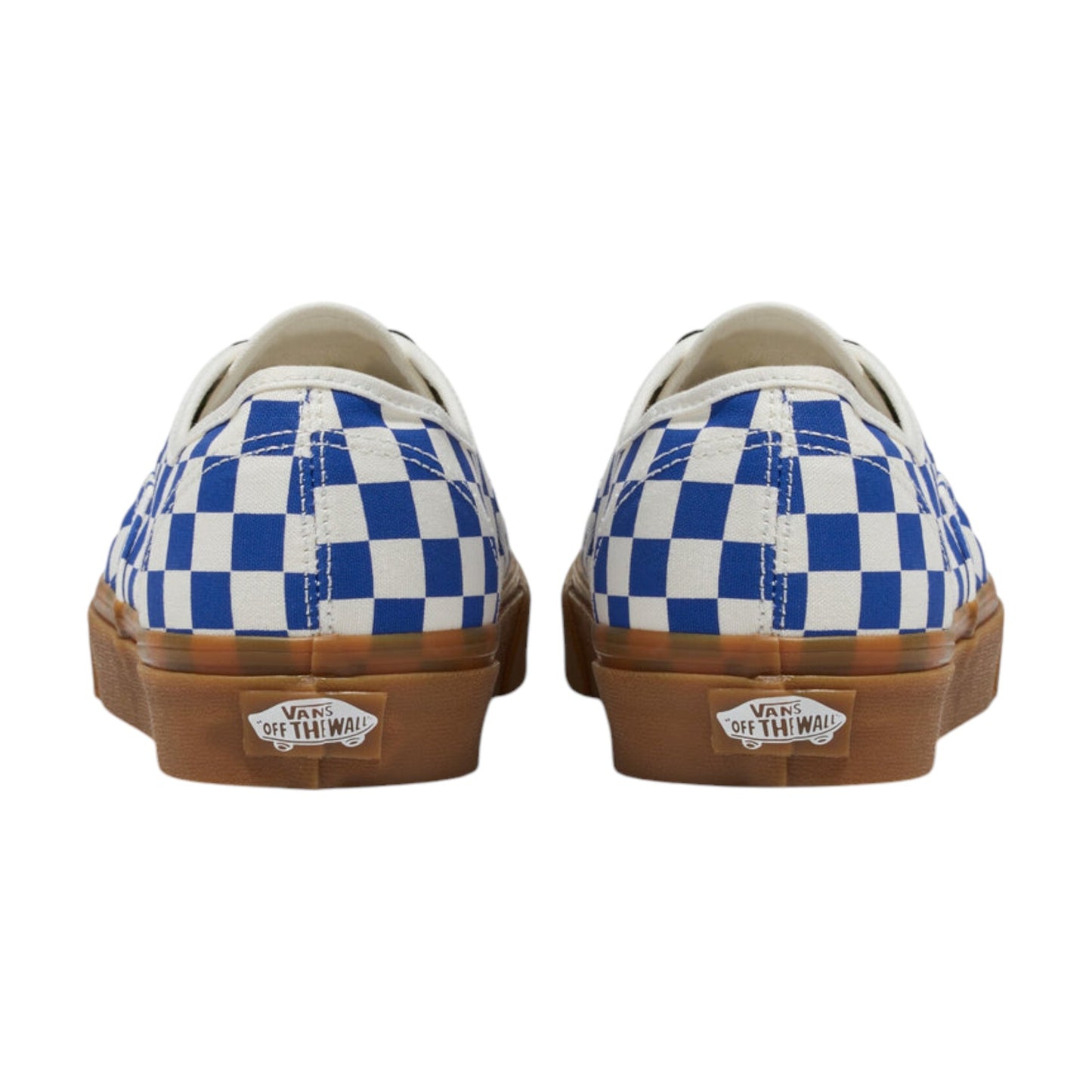 Mens Vans Authentic Checkerboard Shoes Blue/White