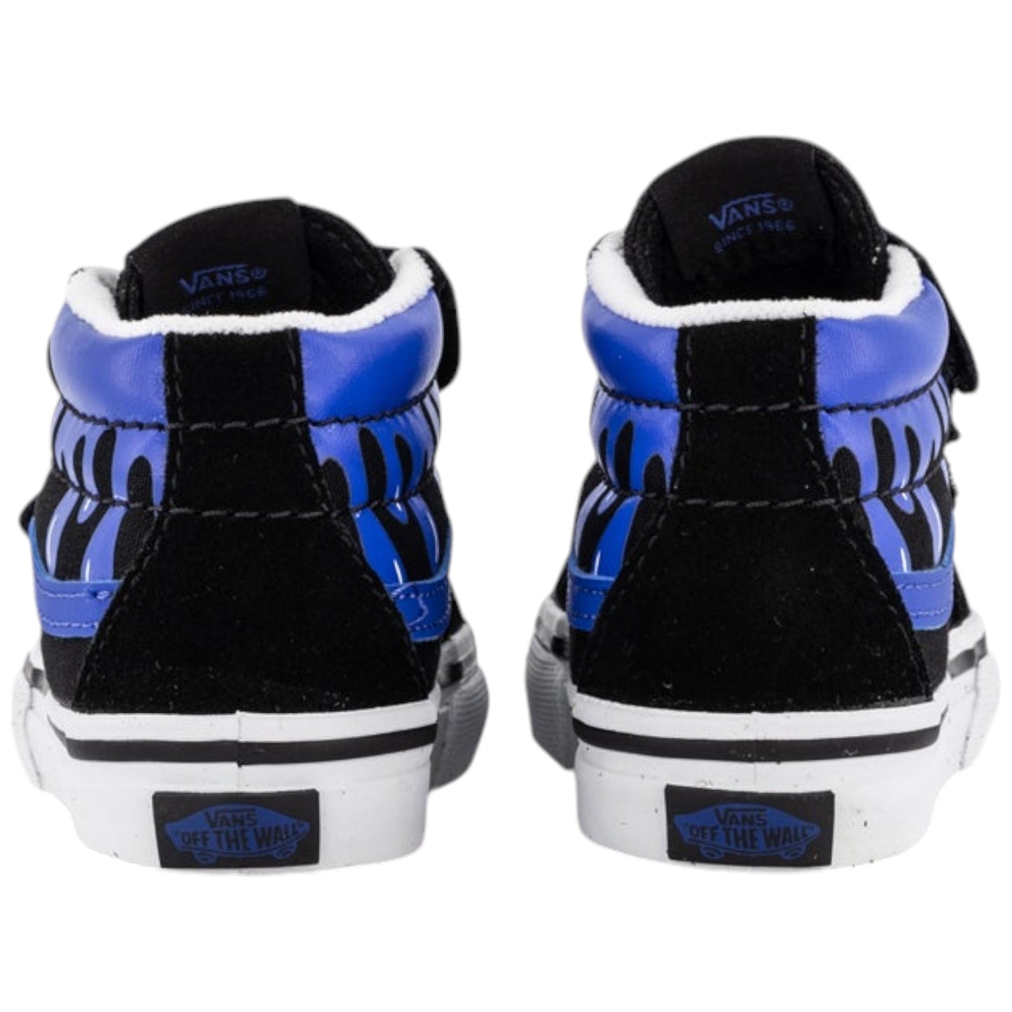 Infant Boys Vans Toddler SK8-Mid Reissue V Glow Shoes Black/Blue