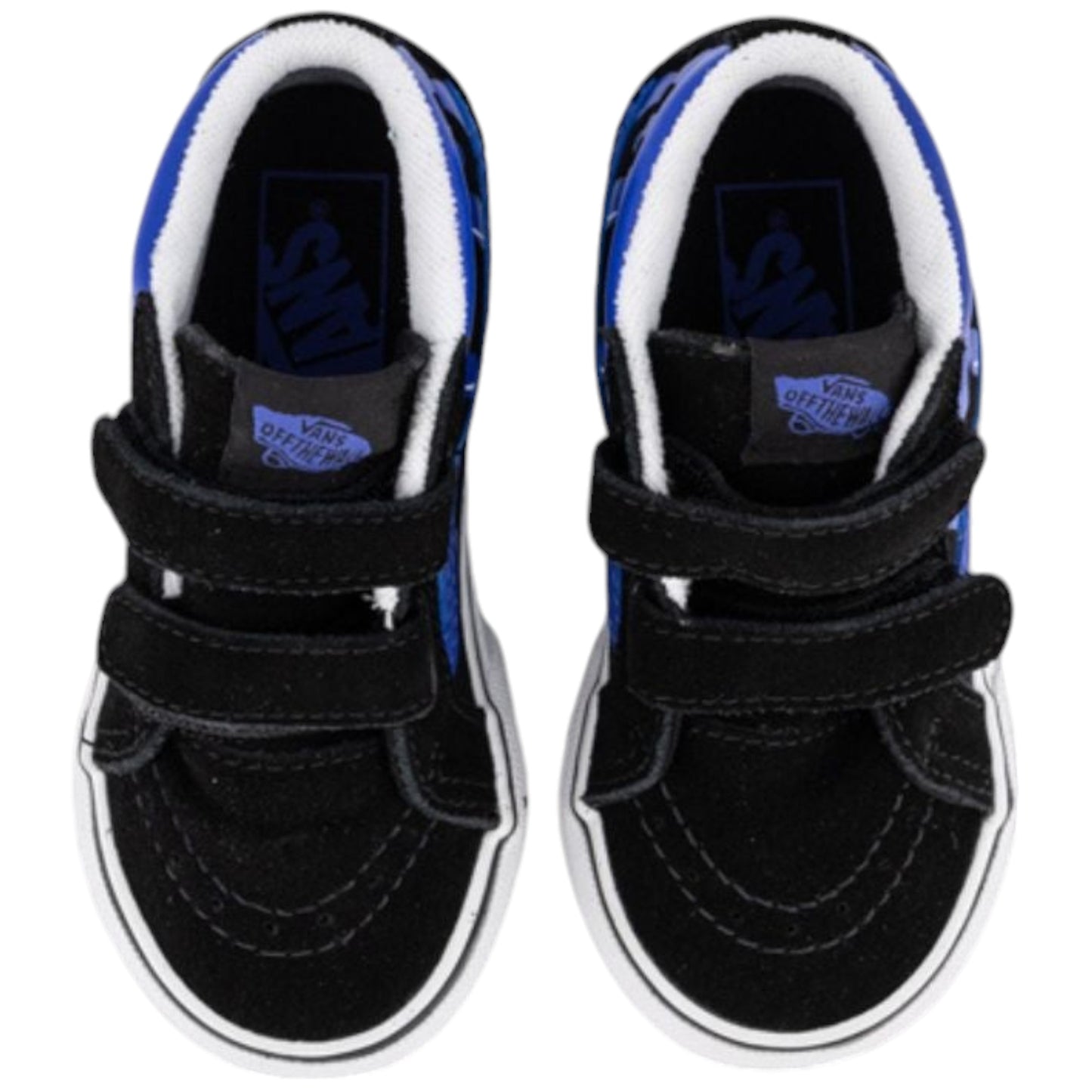 Infant Boys Vans Toddler SK8-Mid Reissue V Glow Shoes Black/Blue