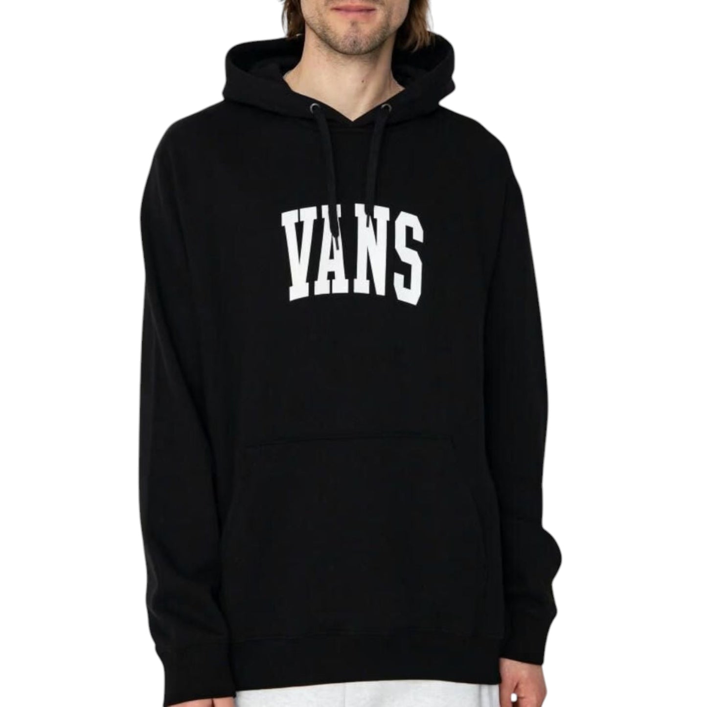 Mens Vans Arched Pullover Hoodie Black